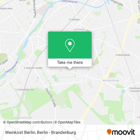 Карта Weinkost Berlin