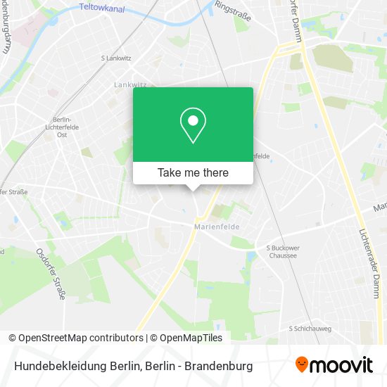 Hundebekleidung Berlin map