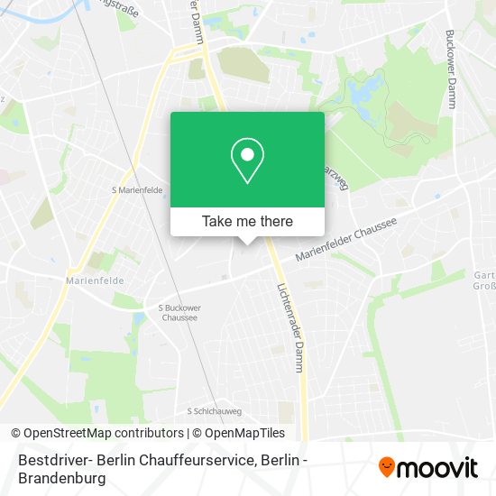 Карта Bestdriver- Berlin Chauffeurservice