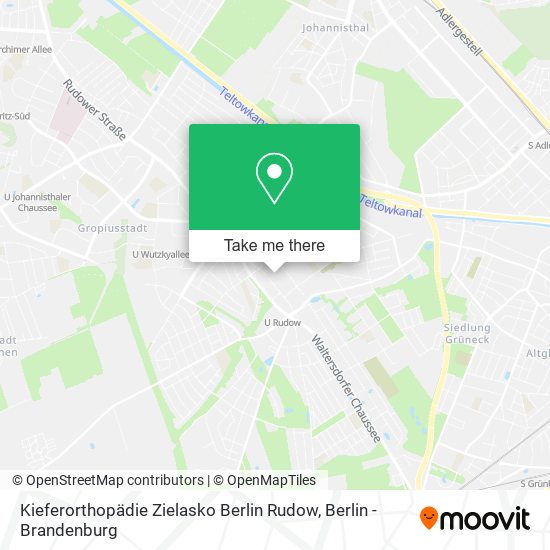 Kieferorthopädie Zielasko Berlin Rudow map