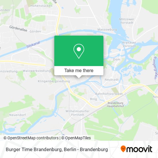 Burger Time Brandenburg map