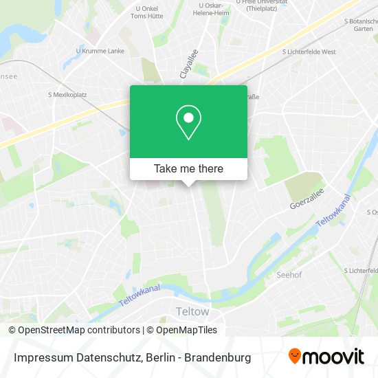 Impressum Datenschutz map