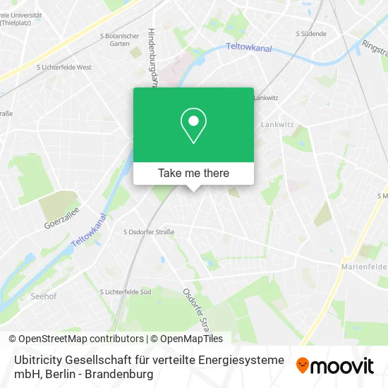 Карта Ubitricity Gesellschaft für verteilte Energiesysteme mbH