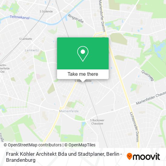 Карта Frank Köhler Architekt Bda und Stadtplaner