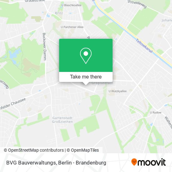 BVG Bauverwaltungs map