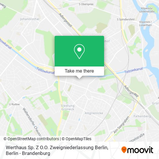 Карта Werthaus Sp. Z O.O. Zweigniederlassung Berlin