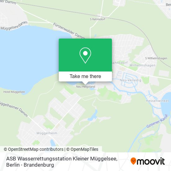 Карта ASB Wasserrettungsstation Kleiner Müggelsee