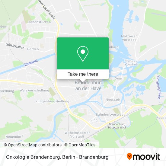 Onkologie Brandenburg map