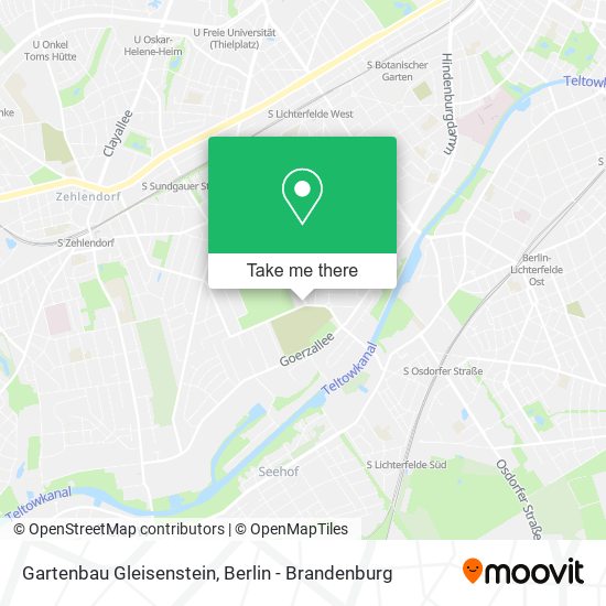 Карта Gartenbau Gleisenstein