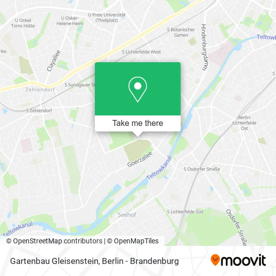 Карта Gartenbau Gleisenstein