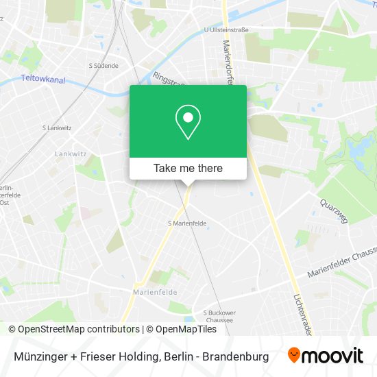 Münzinger + Frieser Holding map