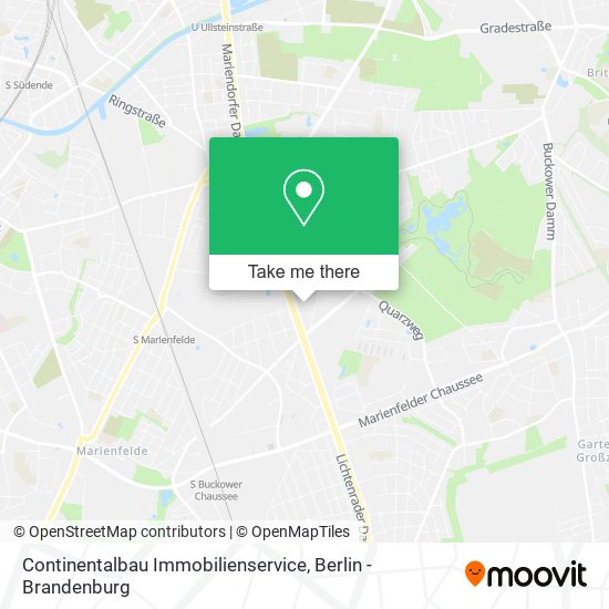 Continentalbau Immobilienservice map