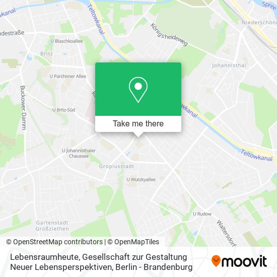 Lebensraumheute, Gesellschaft zur Gestaltung Neuer Lebensperspektiven map