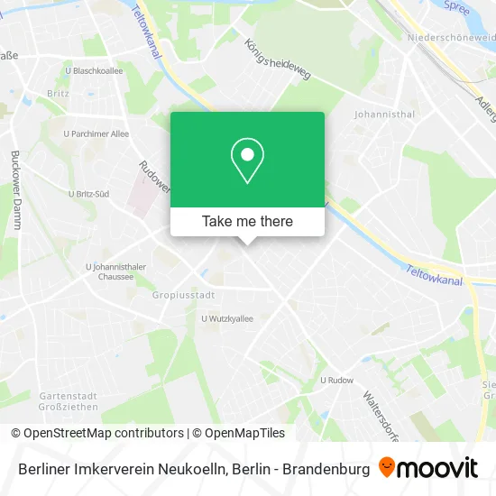 Карта Berliner Imkerverein Neukoelln