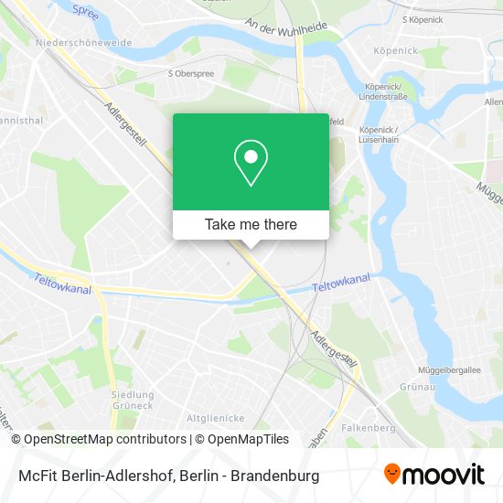Карта McFit Berlin-Adlershof