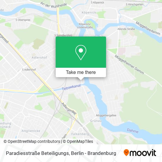 Paradiesstraße Beteiligungs map