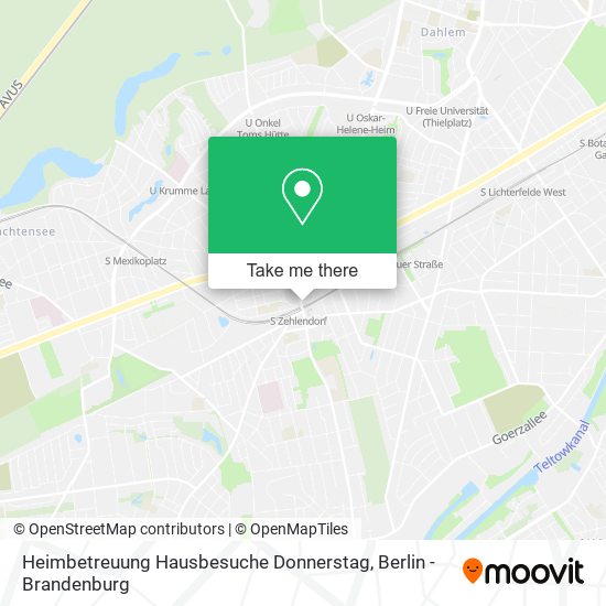 Heimbetreuung Hausbesuche Donnerstag map