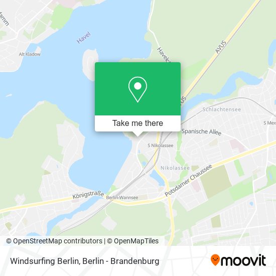 Windsurfing Berlin map