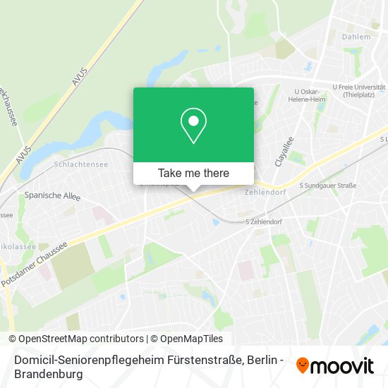 Domicil-Seniorenpflegeheim Fürstenstraße map