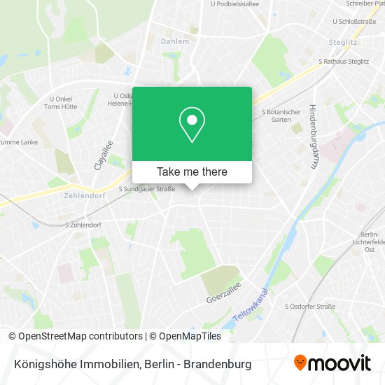 Карта Königshöhe Immobilien