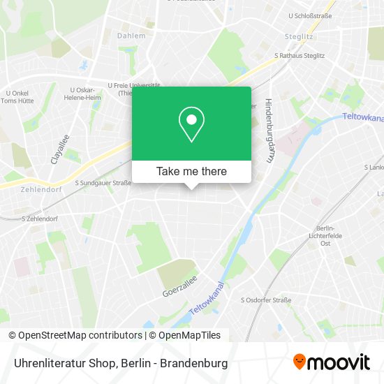 Uhrenliteratur Shop map