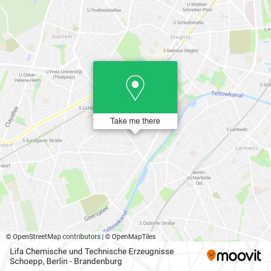 Lifa Chemische und Technische Erzeugnisse Schoepp map