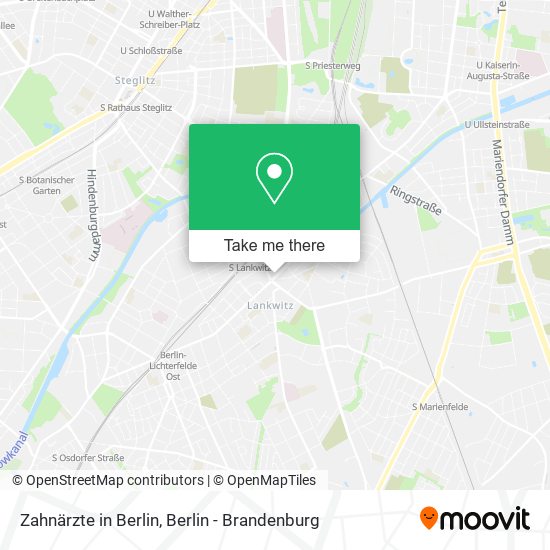 Карта Zahnärzte in Berlin