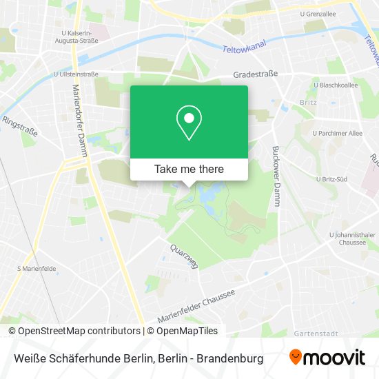 Карта Weiße Schäferhunde Berlin