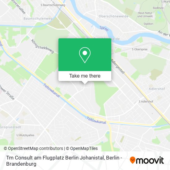 Tm Consult am Flugplatz Berlin Johanistal map