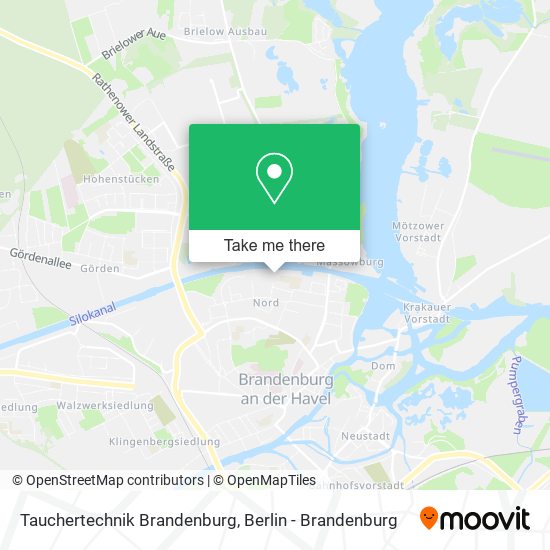 Tauchertechnik Brandenburg map