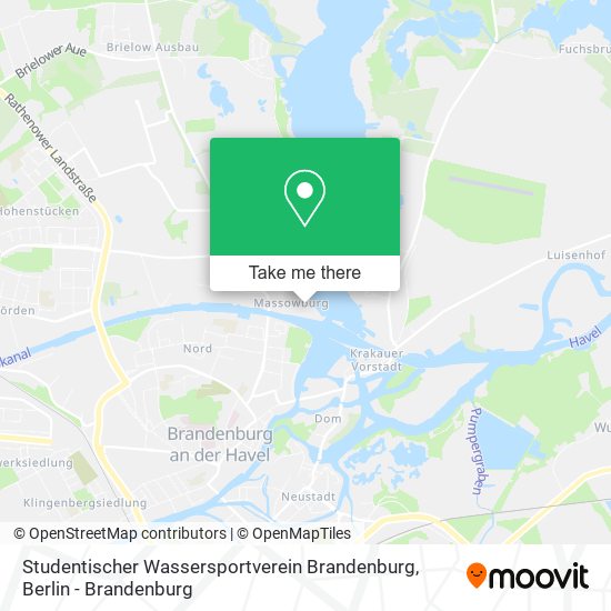 Studentischer Wassersportverein Brandenburg map