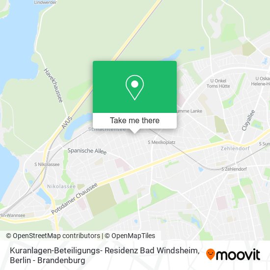 Kuranlagen-Beteiligungs- Residenz Bad Windsheim map