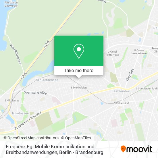 Карта Frequenz Eg. Mobile Kommunikation und Breitbandanwendungen