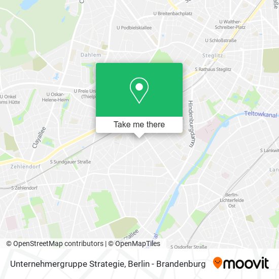 Unternehmergruppe Strategie map