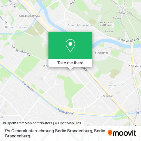 Карта Ps Generalunternehmung Berlin Brandenburg