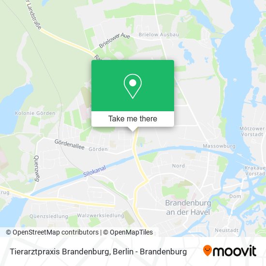 Tierarztpraxis Brandenburg map