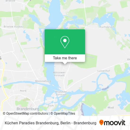 Küchen Paradies Brandenburg map