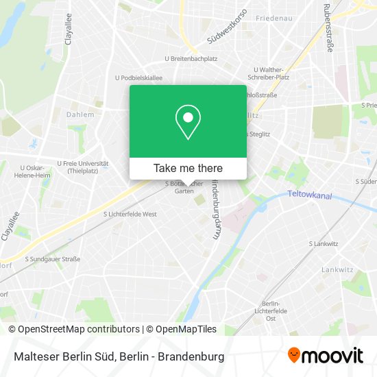 Карта Malteser Berlin Süd