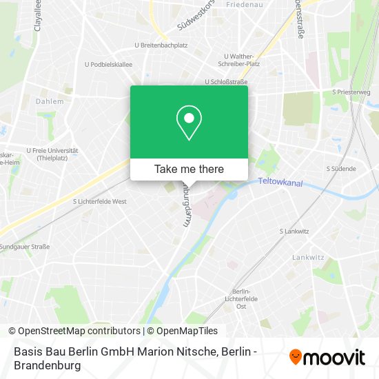 Карта Basis Bau Berlin GmbH Marion Nitsche