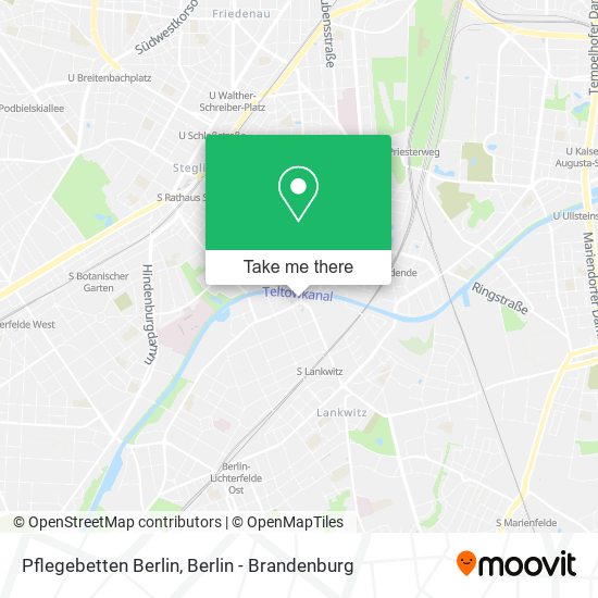 Карта Pflegebetten Berlin