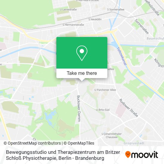 Bewegungsstudio und Therapiezentrum am Britzer Schloß Physiotherapie map