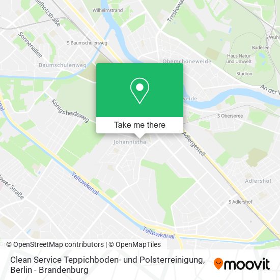 Карта Clean Service Teppichboden- und Polsterreinigung