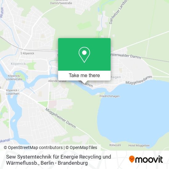 Sew Systemtechnik für Energie Recycling und Wärmeflussb. map