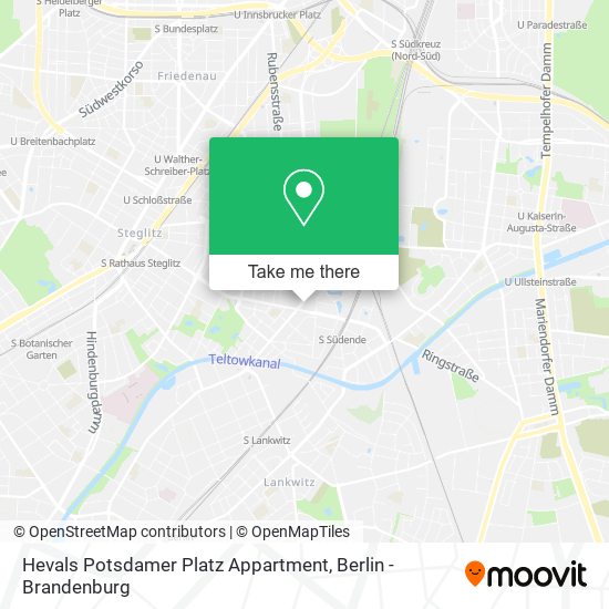 Hevals Potsdamer Platz Appartment map