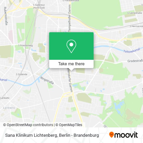 Sana Klinikum Lichtenberg map