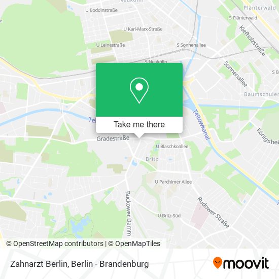 Zahnarzt Berlin map