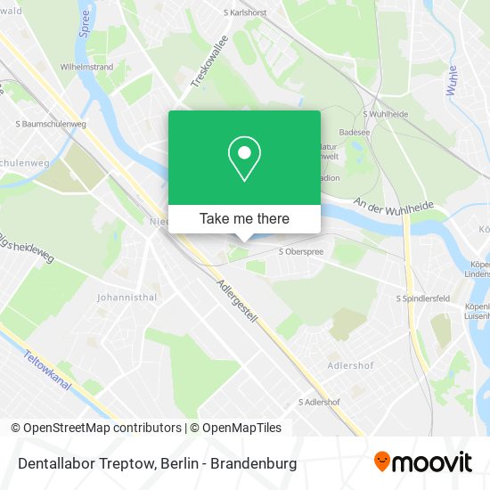 Dentallabor Treptow map