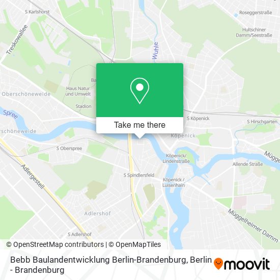 Карта Bebb Baulandentwicklung Berlin-Brandenburg