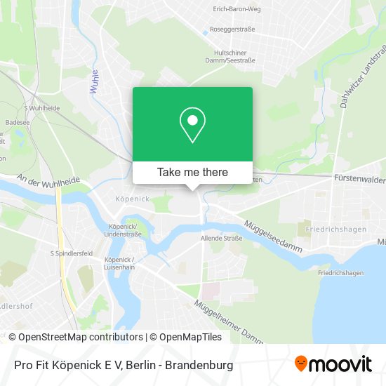 Pro Fit Köpenick E V map