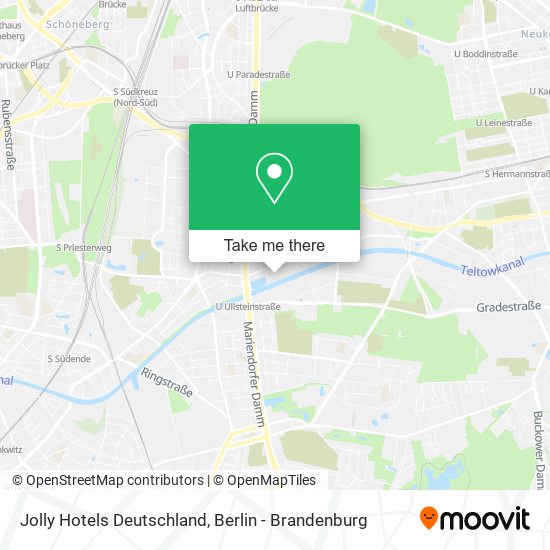 Карта Jolly Hotels Deutschland
